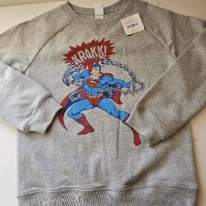 Superman Graphic Gray Sweatshirt